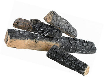 4 pezzi di legno ceramico registra i ceppi ceramici del camino per il camino di gas GA-08