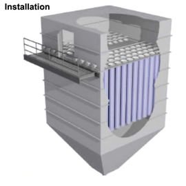 Filtro ad alta temperatura CF1-1 dal filtrante caldo del gas dell'attivatore di rendimento elevato